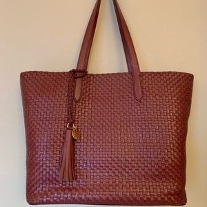 Cole Haan Woven Leather Payson Tote - Retails $398